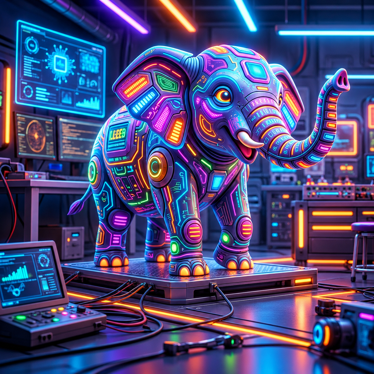 Elephant character from the original Wings of Ash concept collection